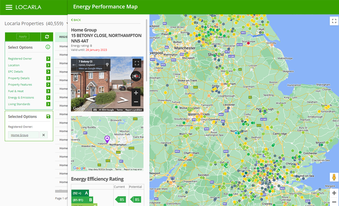 4.7M home Social Housing Title Database w/ EPC Filtering & Mapping