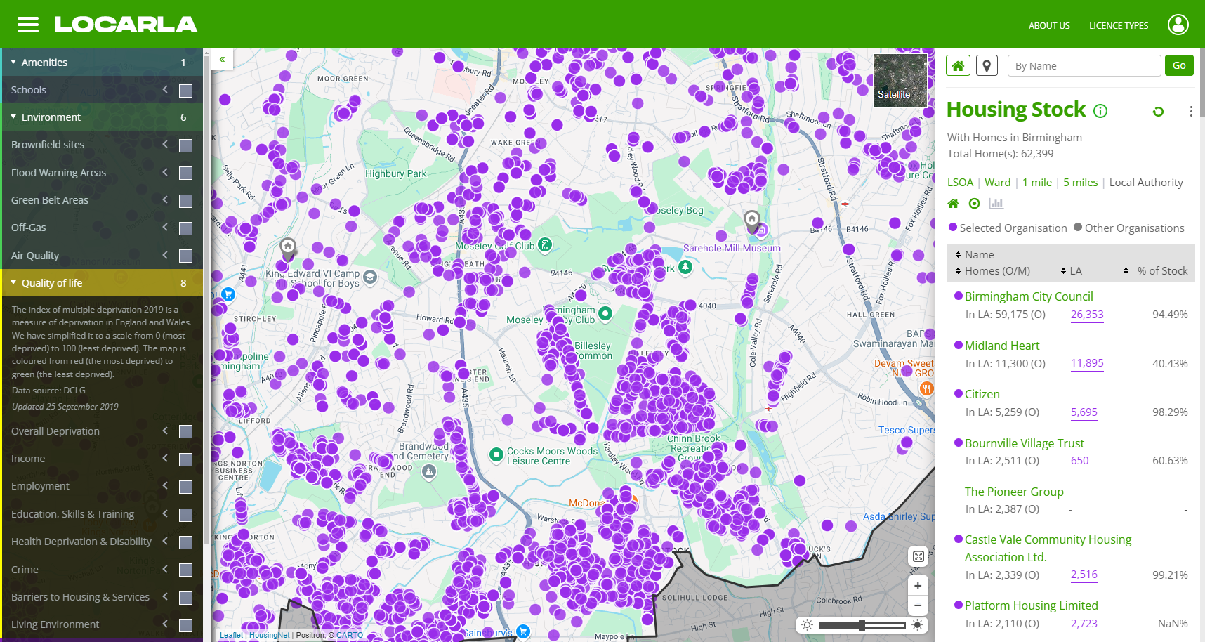 Housing stock mapping